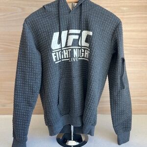 Medium Womens UFC Fight Night Quilted Sweatshirt Hoodie
